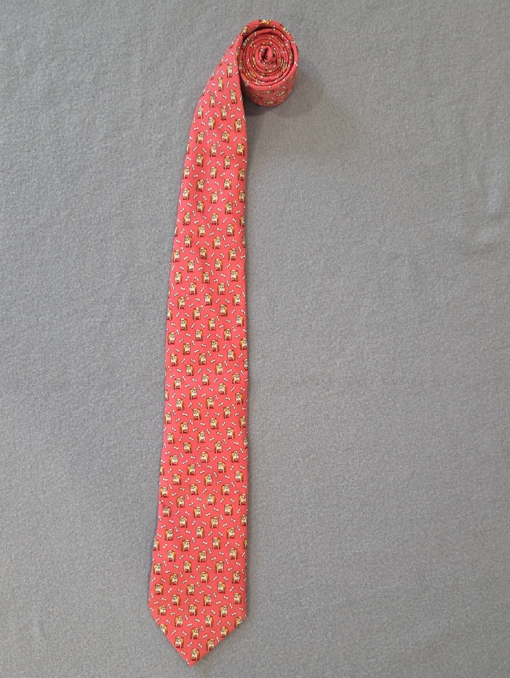 Vineyard Vines Red Tie with Yellow & White Motif